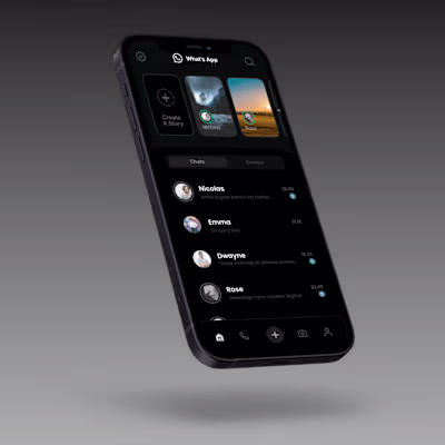 What's App app UI redesign
