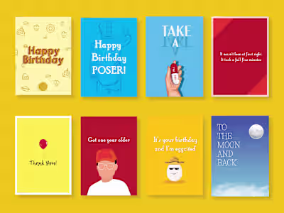 Quirky greeting cards