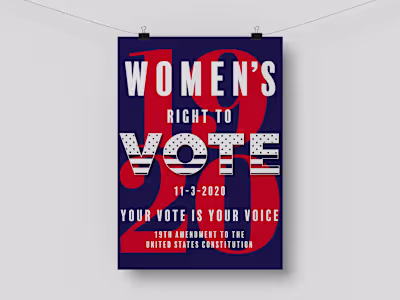 Women’s Right to Vote Poster — Knight Owl Studio