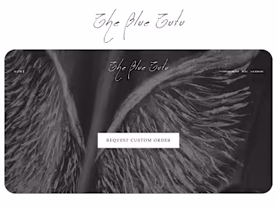 Brand Identity and Digital Platform for The Blue Tutu