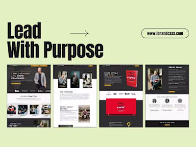 Adam Contos Leadership Launch: Website That Converts