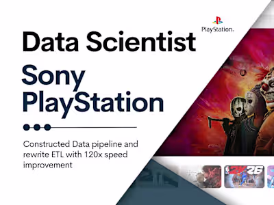 Data Scientist at Sony PlayStation