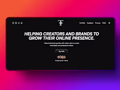 Crafting a Portfolio Website for Talal Tariq
