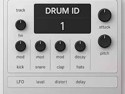 Four-Track FM Drum Synthesizer for Ableton Live