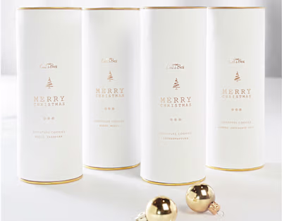 Elegant White Christmas Hampers on Behance