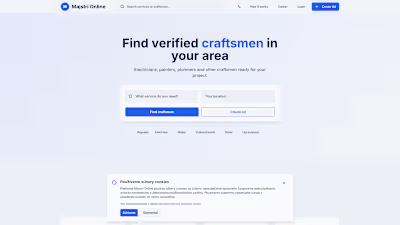 Majstri Online - Nájdite overených majstrov vo vašom okolí