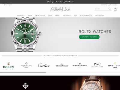 Watches Of Switzerland UK | Luxury Watches, Designer Swiss Watc…
