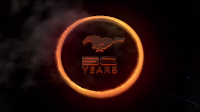 Mustang 50 years Logo Animation 