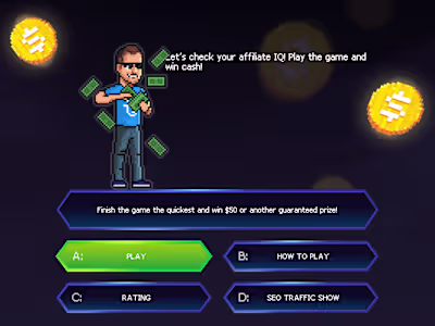 Affilionaire game in Vue.js & Laravel
