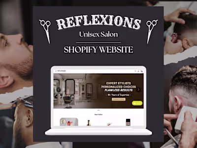 Reflexions Unisex Salon | Shopify Website