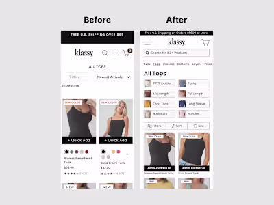 Shopify Collection Page for Clothing Store