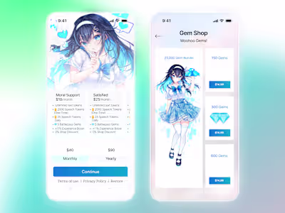 Premium Subscription UI – Anime Voice App (AIRI AI)
