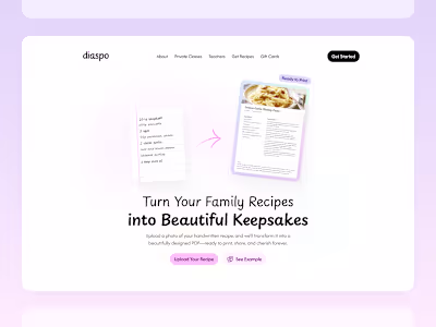 Diaspo - Hero Design