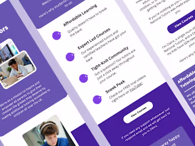 Welcome Flow for Online Tutoring Brand