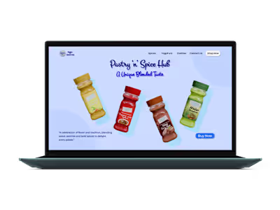 Landing Page UI website design and animation 02