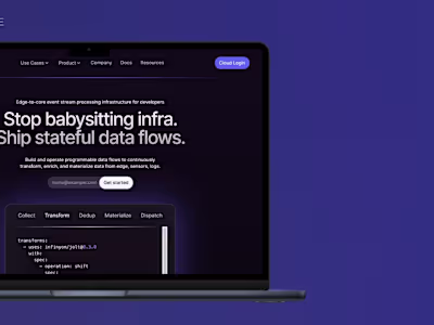 Brand + Website Design & Development for InfinyOn