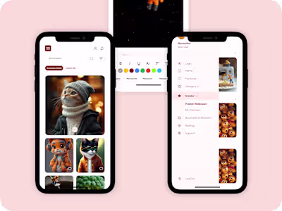 Wallpaper Mobile App Design 