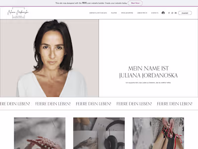 Juliana Jordanoska - WIX Editor Website