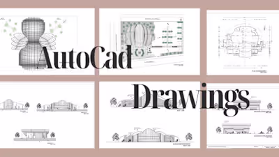 I will drawing of plans, elevations and sections on autocad