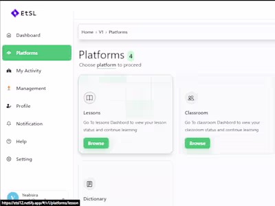 Ethiopian Sign Language Learning Platform