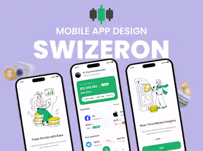 📊 Swizeron - Stock Trading Mobile App Design 📈  💼 