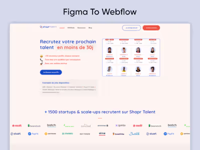Figma to Webflow Conversion Project