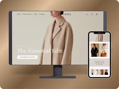 High-End Fashion eCommerce Website Redesign