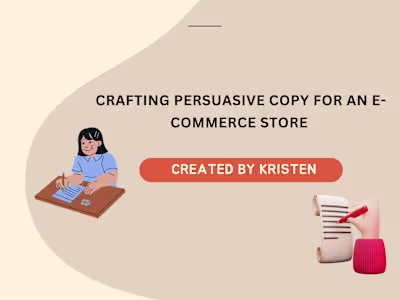 Crafting Persuasive Copy for an E-commerce Store