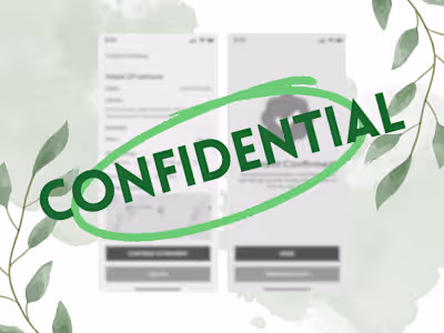 Organic produce & sustainability - Mobile App design