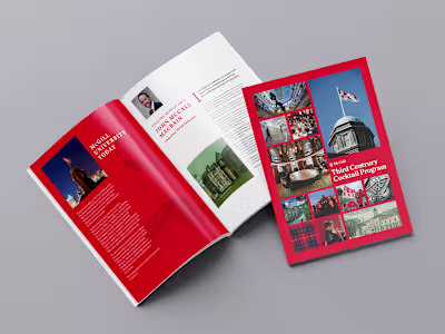 Alumni Event Booklet - InDesign Layout and Print Setup