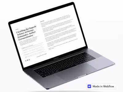 ArchiveX Portfolio Template Design