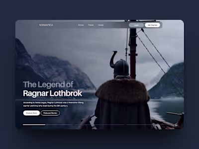 Vikings Website Landing Page Design