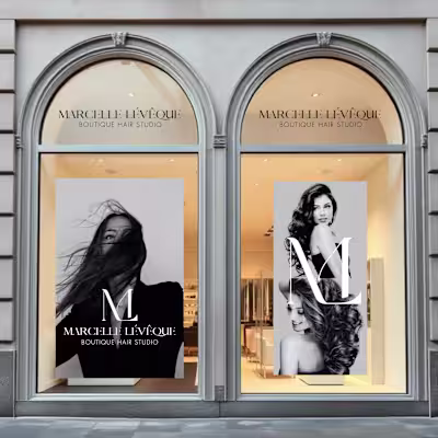 Brand Identity for - MARCELLE LÉVÊQUE - BOUTIQUE HAIR STUDIO