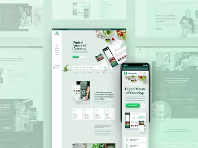 Digital Catering Service Landing Page