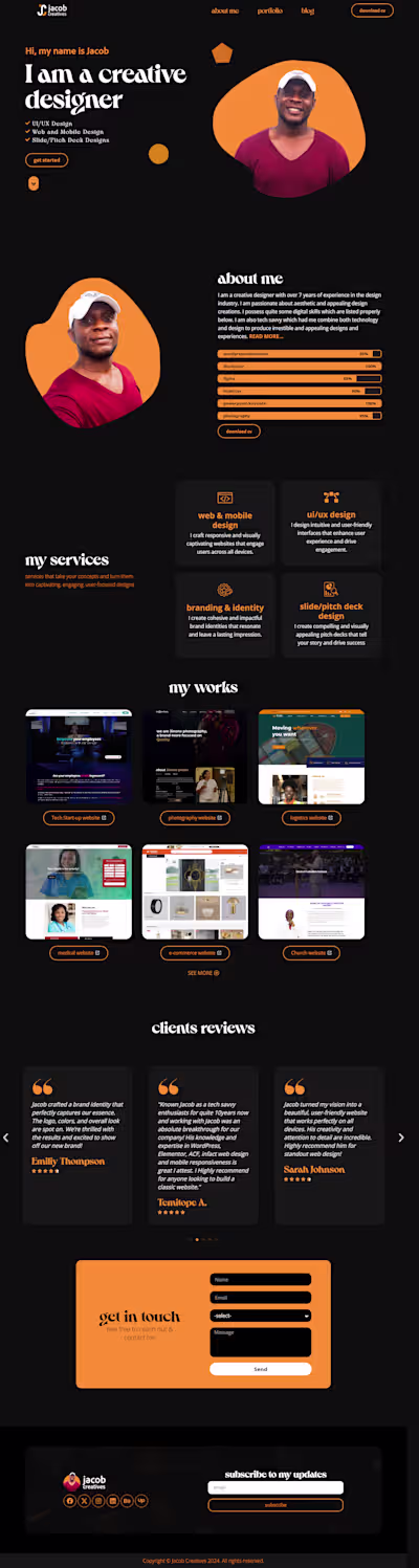 WordPress Portfolio Website