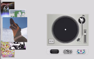Vinyl Selector: Interactive Hana Scene Design