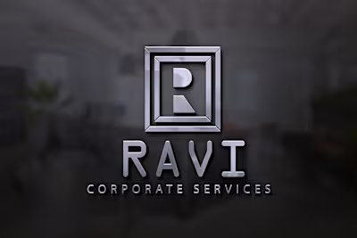 minimal logo design include  text  'R'