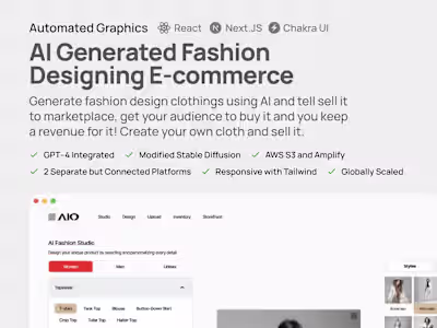 AI Generated Fashion Designing E-commerce
