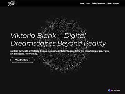 Generative Artist Portfolio –  for Viktoria Blank