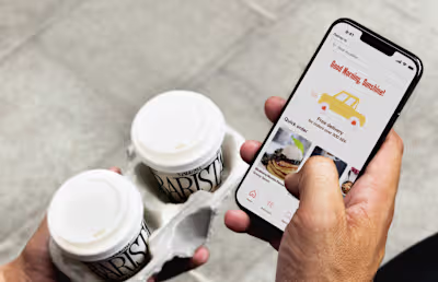 Rise 'N' Dine: App UI & animation