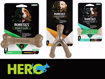 Dog Bone Product Design, Hero