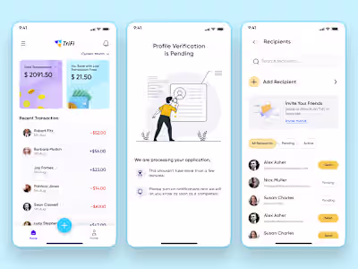 Fintech Payment App UI/UX Design