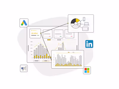 UI Illustrations for Digital Marketing Tool