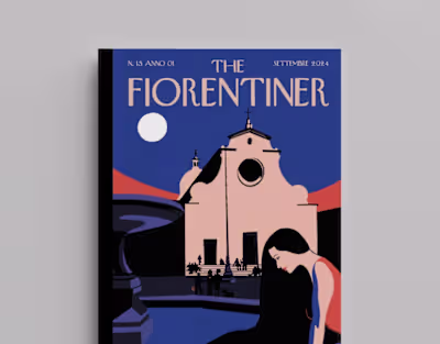 Illustration for the cover of The Fiorentiner magazine