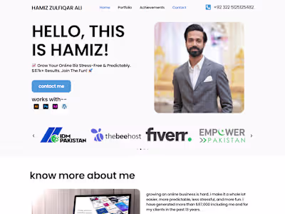 Redesign of Portfolio Website with WordPress and Elementor