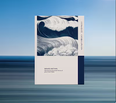 Book Cover and Layout Design: Waves Within