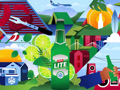 Castle Lite Mural Illustration