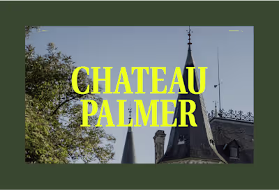 Webflow development for Château Palmer website