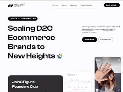 Webflow Development for Monastic Media