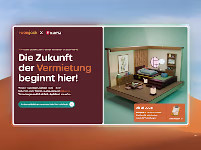 Framer Landing Page | Roomjack at Immocation Festival